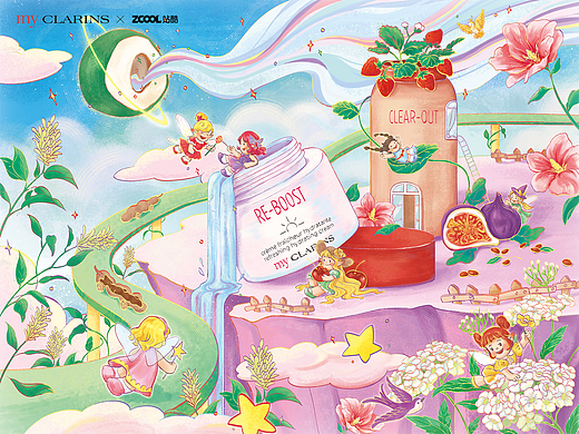 my CLARINS | 天空循环花园 | 好食肌 长绽放