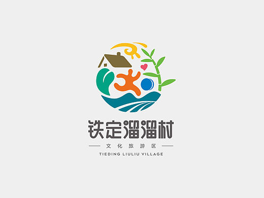铁定溜溜村logo设计