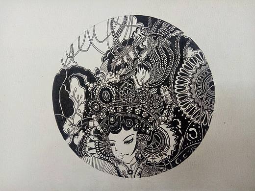 黑白插画