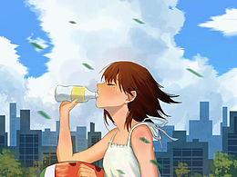 夏日少女临摹练习