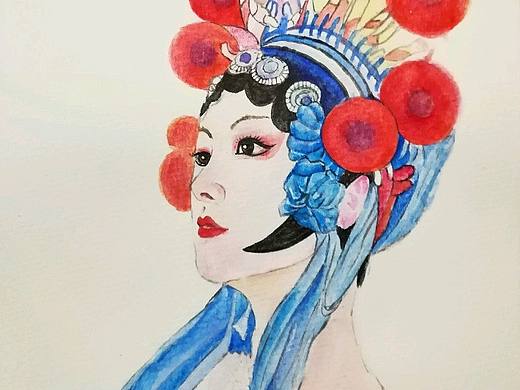 戏曲人物插画