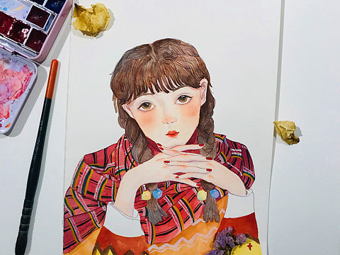 你发呆的样子像极了 多年前 花般绚烂的她