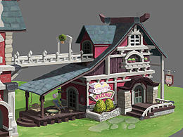 大概是酒吧（由平面画出有角度）