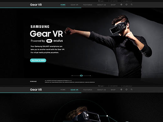 网页练习-VR产品官网设计