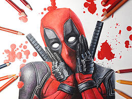 死侍Deadpool彩铅