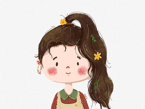 iPad手繪小頭像（個人主頁-ZNDM0MTEzMjQ=） - 兒童插畫 - 站酷設計師花花255原創(chuàng)素材 - 站酷ZCOOL