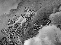 中国龙手绘