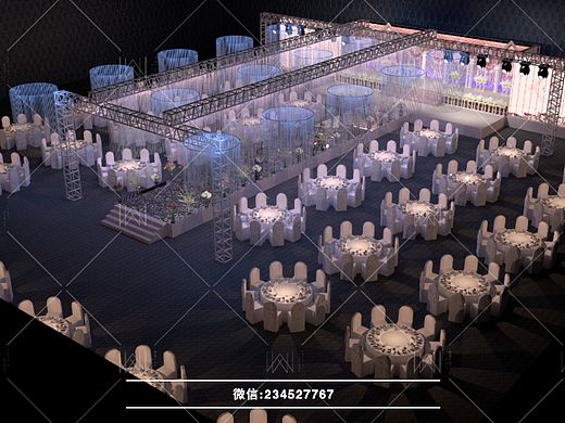 婚礼效果图 婚礼3D效果图 婚礼手绘