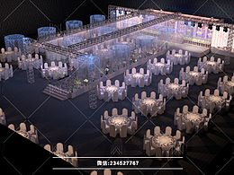 婚禮效果圖 婚禮3D效果圖 婚禮手繪