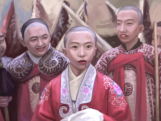 小尼姑年方二八，正青春，被师傅削去了头发；我本是女...（个人主页-ZMTg0MDU3NDQ=） - 创作习作 - 站酷设计师海盗爱画画原创素材 - 站酷ZCOOL