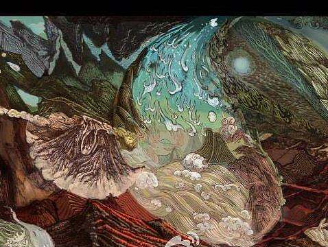 一风作品《盘古开天地》上色版