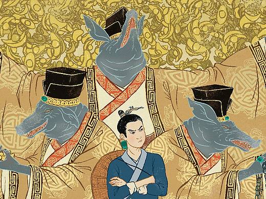 《神笔马良》插画习作节选