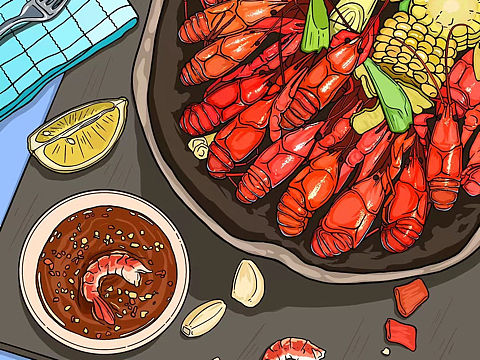 美食插画