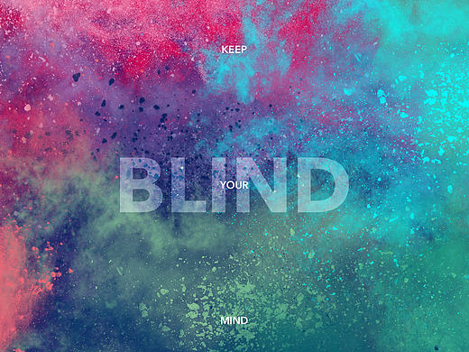 Blind/色彩 概念配色海报设计