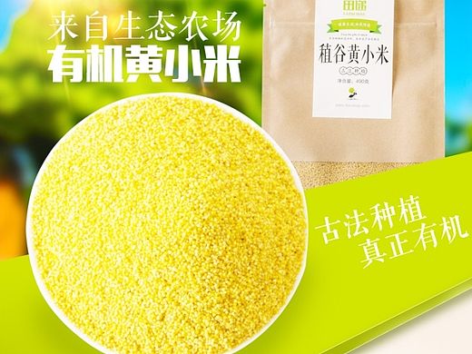 淘宝 有机黄小米详情页