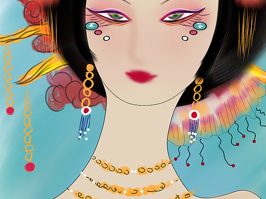 宫妃系列2（个人主页-ZNTk0MzkxOTI=） - 创作习作 - 站酷设计师青御原创素材 - 站酷ZCOOL