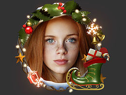 圣誕頭像框練習(xí)