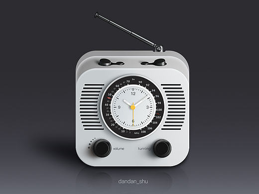 给您一枚收音机（临摹）（个人主页-ZMTY5MTQ4MDg=） - 图标 - 站酷设计师dandanshu原创素材 - 站酷ZCOOL