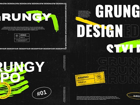 AE模板|创意版式设计开场片头时尚手绘风格预告宣传