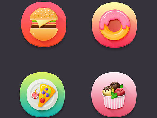 美美哒的图标几枚