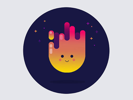 可爱描边风图标练习