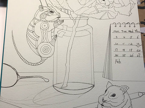 插画练习《进化》