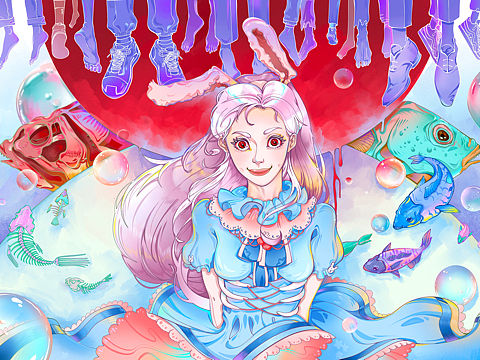 二次元动漫卡通原创插画设计