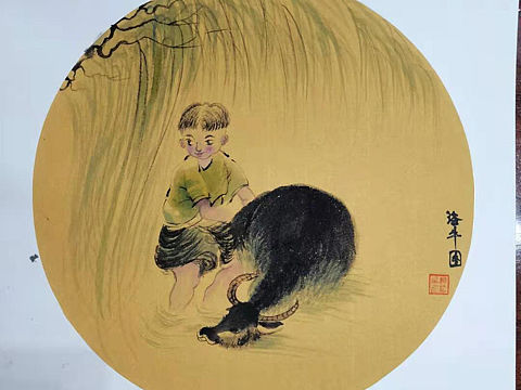 “春天”与“浴牛图”