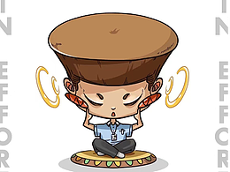 【原创插画】内耗消散，躺平躺赢