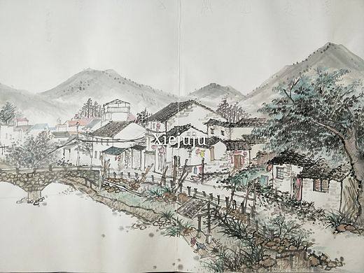 武夷山国画山水写生