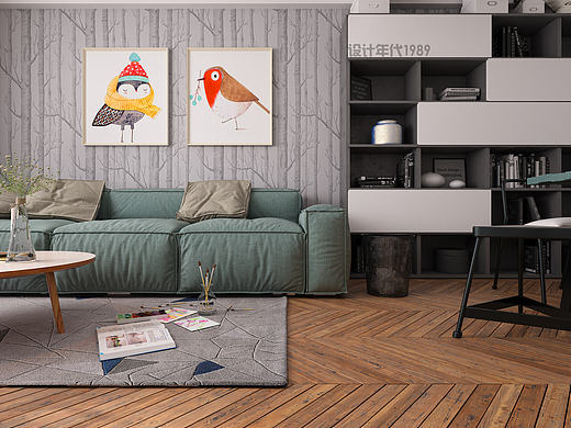 北欧风两居室阳光美宅——原创