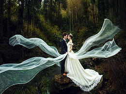 溫州丁點創(chuàng)藝攝影最森系婚紗照：仁者愛山 智者愛水 我卻愛你［溫州.澤雅］