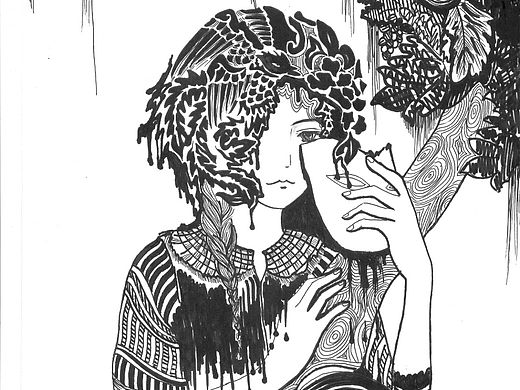 《樹之精靈》插畫（個(gè)人主頁-ZMTM5Mzk2MjA=） - 創(chuàng)作習(xí)作 - 站酷設(shè)計(jì)師仙貝貝麻袋袋原創(chuàng)素材 - 站酷ZCOOL