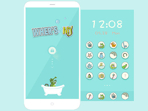 小鳄鱼洗澡（个人主页-ZMTU0MjEyODA=） - 图标 - 站酷设计师王姝蕾原创素材 - 站酷ZCOOL