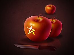 苹果临摹练习/内有PS附件  供大家来学习