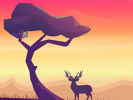 傍晚（個(gè)人主頁-ZMTc4OTE2MzY=） - 商業(yè)插畫 - 站酷設(shè)計(jì)師信愛琬原創(chuàng)素材 - 站酷ZCOOL