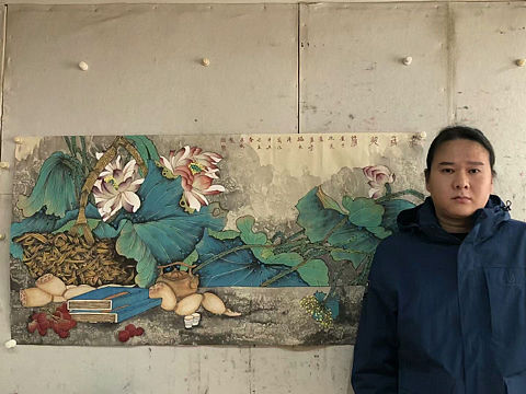 魏道武荷花作品价格