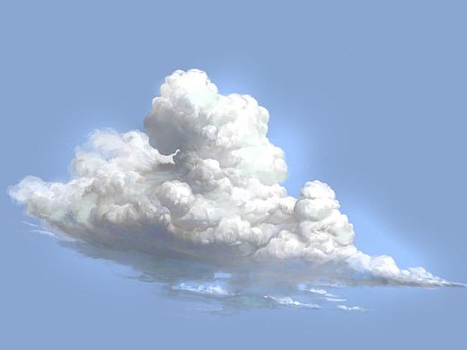 《云的画法》绘制过程图