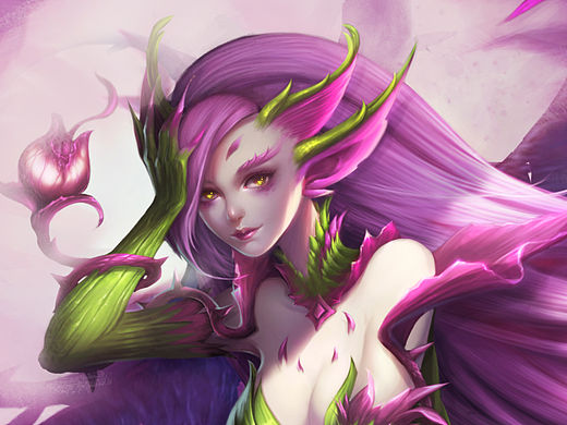 LOL同人-荊棘女王婕拉（個人主頁-ZMTYxNjcwODA=） - 游戲原畫 - 站酷設(shè)計師黑色漩渦原創(chuàng)素材 - 站酷ZCOOL