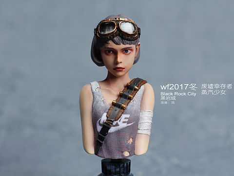 废墟幸存者 朋克少女（个人主页-ZNDM0MDQwMjQ=） - 手办/模玩 - 站酷设计师流_Pang原创素材 - 站酷ZCOOL