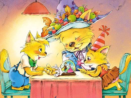 习作《妈妈是个魔法师》（个人主页-ZNDI1ODcyOTI=） - 儿童插画 - 站酷设计师雨后彩红1986原创素材 - 站酷ZCOOL