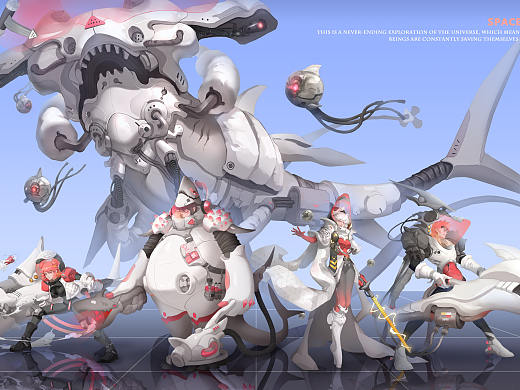 太空鲨鱼——第八届腾讯游戏美术校园大赛作品