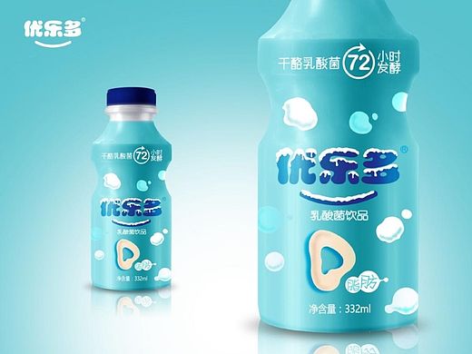 优乐多优酸乳包装设计