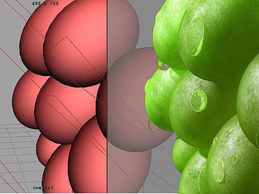 Maya MentalRay 渲染水果（或许是葡萄?）