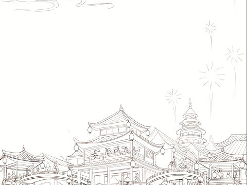 图书插画线稿