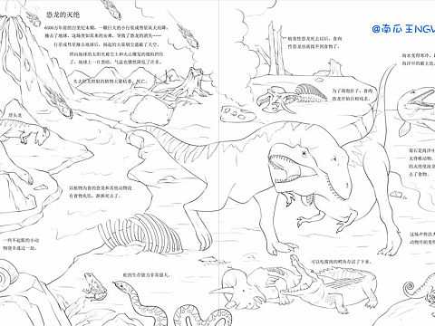 翻翻书部分线稿（已商用）