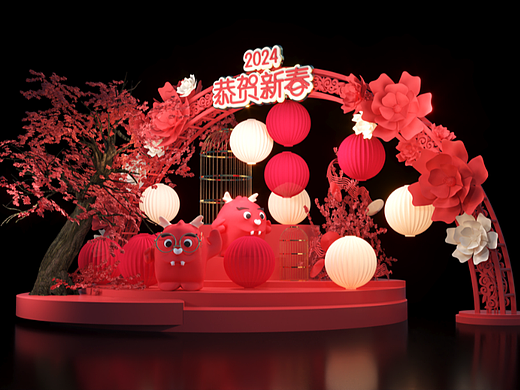 新年花卉美陈
