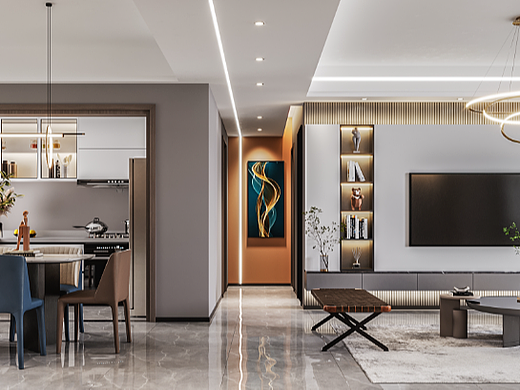 現(xiàn)代輕奢客餐廳（個(gè)人主頁-ZNjIwMjExODg=） - 家裝設(shè)計(jì) - 站酷設(shè)計(jì)師卓尚表現(xiàn)設(shè)計(jì)原創(chuàng)素材 - 站酷ZCOOL