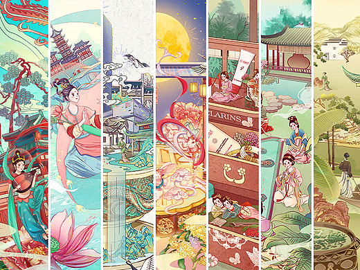 国风插画作品阶段性合集