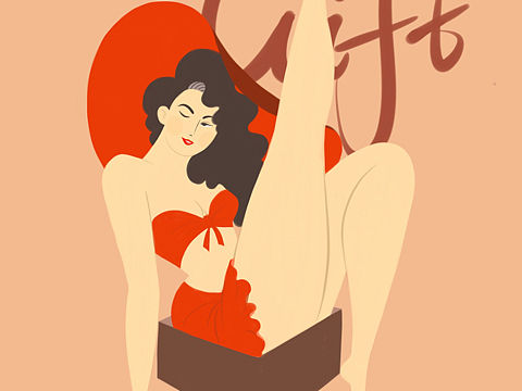 美国复古海报女郎